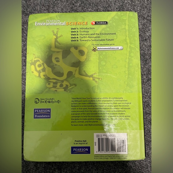 Pearson Environmental Science Textbook Your World, Your Turn - Picture 2 of 3